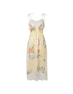 Zimmermann Everley Lace Slip Midi Dress Yellow Size 4 / AU 16 for rent on The Volte - image 8