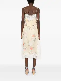 Zimmermann Everley Lace Slip Midi Dress Yellow Size 4 / AU 16 for rent on The Volte - image 4