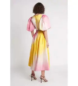 Aje Cloud Burst Puff Sleeve Cropped Top & Midi Skirt AU 8 for rent on The Volte - image 7