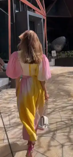 Aje Cloud Burst Puff Sleeve Cropped Top & Midi Skirt AU 8 for rent on The Volte - image 2