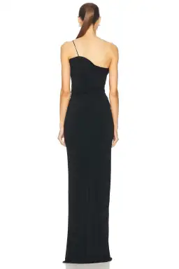 Christopher Esber Wave Coil Maxi Dress Black Size 8 for rent on The Volte - image 10