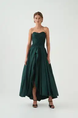 Aje Spatial Maxi Dress in Bonsai Green Size 10 for rent on The Volte - image 1