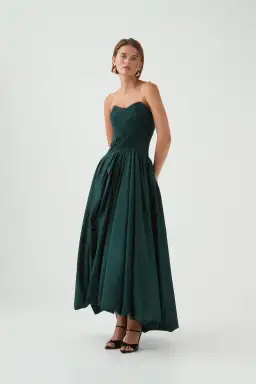 Aje Spatial Maxi Dress in Bonsai Green Size 10 for rent on The Volte - image 2