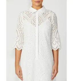 Anthea Crawford Eva Ivory Lace Dress White Size AU 12 for rent on The Volte - image 3