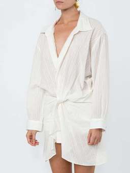 Jacquemus la robe alassio dress size 8 for rent on The Volte - image 3