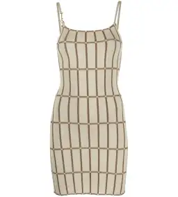 Jacquemus La Robe Maille Malha Mini Dress Beige Size 36/AU 8 for rent on The Volte - image 6