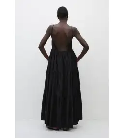 Matteau Tiered Low Back Sundress Black Size 2 / AU 8 for rent on The Volte - image 4