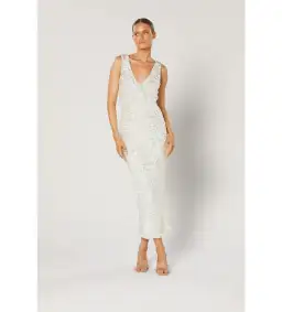 Winona Zeox Midi Dress White Size AU 6