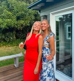 Effie Kats Verona Gown Red Size AU 6 for rent on The Volte - image 10