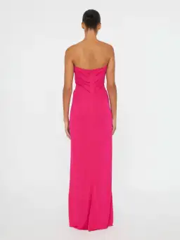 Christopher Esber Arced Palm Strapless Dress in Pink Size 6 for rent on The Volte - image 2