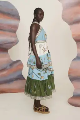 Alemais Bath House Midi Dress Size AU 14 for rent on The Volte - image 2