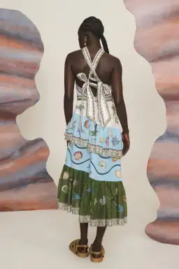 Alemais Bath House Midi Dress Size AU 14 for rent on The Volte - image 3