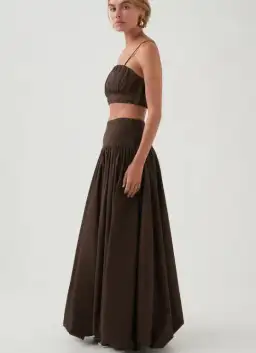 AJE Havana Set in Chocolate Size AU 8 for rent on The Volte - image 3