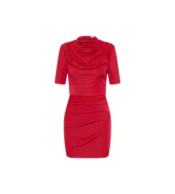 Rebecca Vallance Carmine Mini Dress Red Size 10 for rent on The Volte - image 4