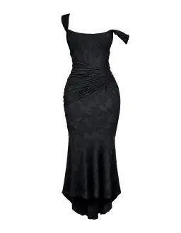 House Of CB Cesca Floral Maxi Dress Black Size S/AU 8 for rent on The Volte - image 4