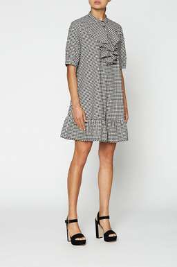 Scanlan Theodore Gingham Ruffle Dress size 8 for rent on The Volte - image 1