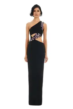 Eliya The Label Shay Gown Black Size 6 for rent on The Volte - image 1