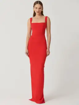 Effie Kats Marbella Gown in Cherry Red Size 12 for rent on The Volte - image 1