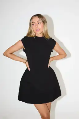 Odd Muse The Ultimate Muse Cap Sleeve Mini Dress Black Size S / AU 8 for rent on The Volte - image 2