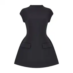 Odd Muse The Ultimate Muse Cap Sleeve Mini Dress Black Size S / AU 8 for rent on The Volte - image 4