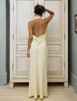 With Harper Lu Cowl Slip Dress Iris Floral Size S / AU 8 for rent on The Volte - image 3