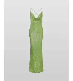 Rat & Boa Gaia Dress Green Sequin Size Small for rent on The Volte - image 6