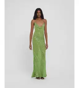 Rat & Boa Gaia Dress Green Sequin Size Small for rent on The Volte - image 3
