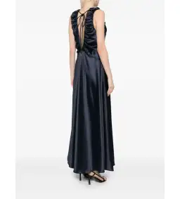 Acler Patterson Maxi Dress Navy Size 8 for rent on The Volte - image 4