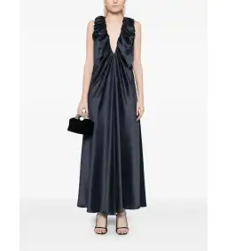 Acler Patterson Maxi Dress Navy Size 8 for rent on The Volte - image 1