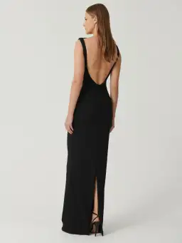 Effie Kats Verona Gown Black Size L/12 for rent on The Volte - image 3