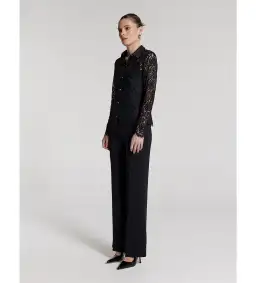 Perri Cutten Como Lace Shirt Black Size AU 6 for rent on The Volte - image 2