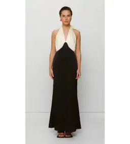 The Wolf Gang Oahu Slip Dress Noir size AU 12 for rent on The Volte - image 1