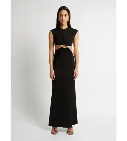 Christopher Esber Disorted Quartz Split Tank Maxi Dress Size S