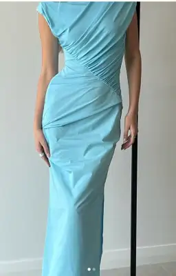Paris Georgia Kaya MIdi Dress Iris Blue Size 12 for rent on The Volte - image 2