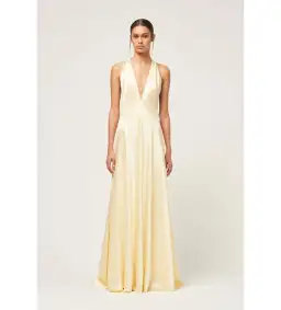 Michael Lo Sordo Bond 007 Paloma Dress Pale Yellow Size 6/XS for rent on The Volte - image 1