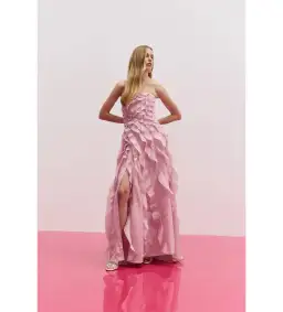 Aje Allaire Gown in Chalk Pink Size AU 8 for rent on The Volte - image 1