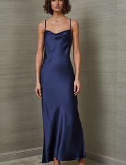 Bec & Bridge Mireille Midi Dress Navy Size 10 for rent on The Volte - image 1