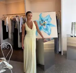 Bec & Bridge Greta Gown Maxi Yellow Size AU 6