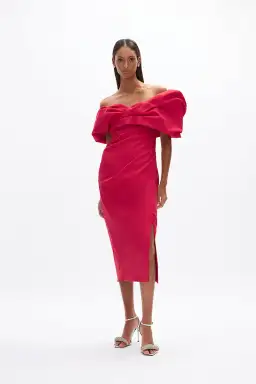 Rachel Gilbert Gia Gown Watermelon Size 10 for rent on The Volte - image 1
