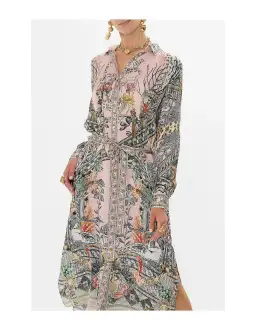 Camilla Collared Button Through Midi Dress Cave of Wonders Size XL / AU 14 for rent on The Volte - image 2