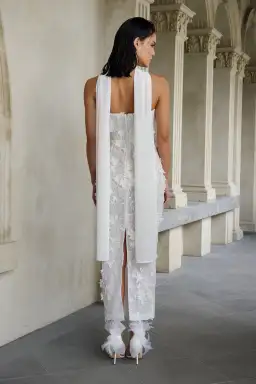 Eliya The Label Paulina Midi Dress White Size 14 for rent on The Volte - image 5