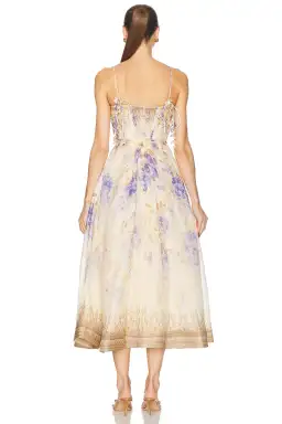 Zimmermann Dawning Picnic Midi Dress Lilac Floral Size 2 / AU 12 for rent on The Volte - image 3