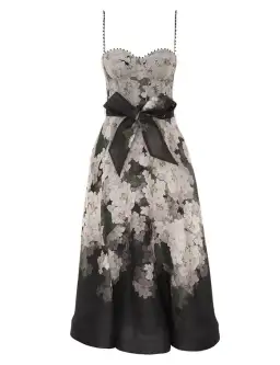  Zimmermann  The Balance Picnic Dress in Black Hydrangea Size 2/Au 12  for rent on The Volte - image 1