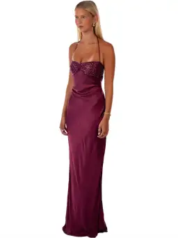 I Am Delilah Jade Maxi Dress Berry Size S / AU 8-10 for rent on The Volte - image 2