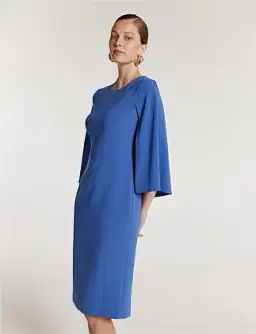 Perri Cutten Cape Sleeve Dress in Blue Size AU 16 for rent on The Volte - image 2