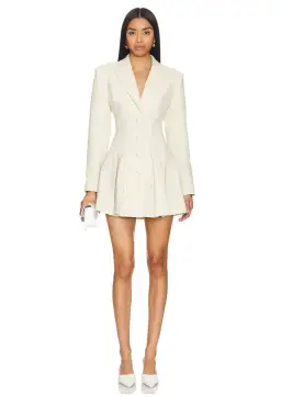 Camila Coelho Daytona Blazer Mini Dress in Beige Size XXS / AU 4