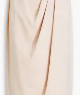 Shona Joy Strapless Draped Satin Maxi Dress Blush Size 16 for rent on The Volte - image 4