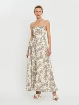 Kivari Avalon Strappy Maxi Dress Print Size 10