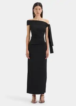SIR The Label Dahlia Black Gown Size 12