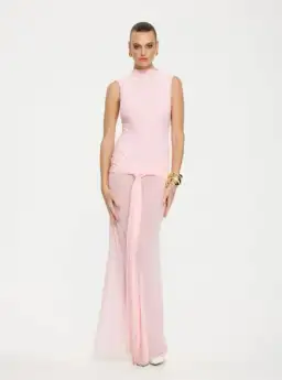 Effie Kats Roza Maxi Dress Petal Pink Size AU 10 for rent on The Volte - image 1